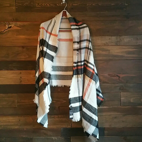 Accessories - Plaid Blanket Scarf